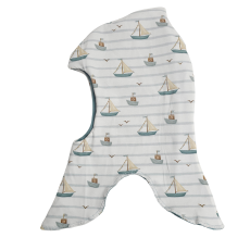 Schlupfmütze Küstenkind Boote (innen mint)